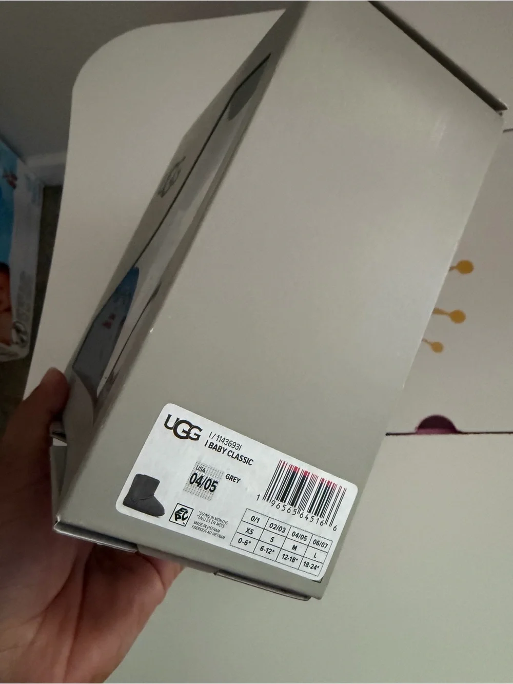 Gray Suede Baby UGG Boots